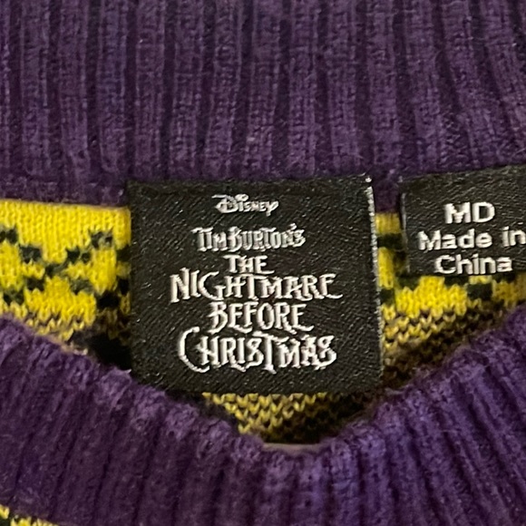 Nightmare Before Christmas Jack The Skeleton Sweater - Medium - Picture 5 of 5